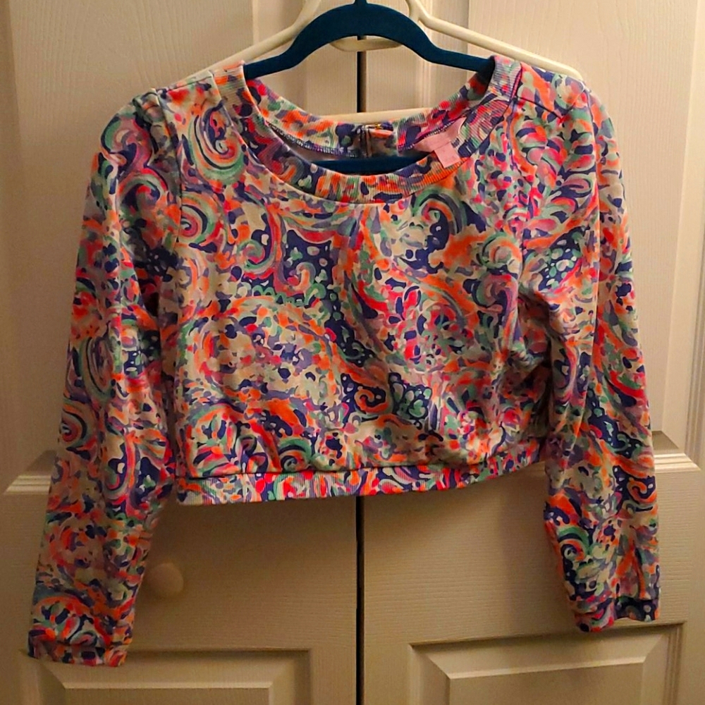 Lilly Pulitzer Mid Rise/Cropped Pullover Crewneck